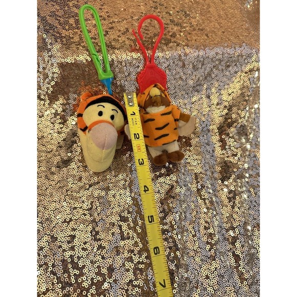 Vintage Disney McDonald s 2 key chains Pooh, Tiger, Owl - Picture 3 of 6